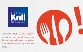Le Réseau Krill, partenaire de Tous au restaurant !